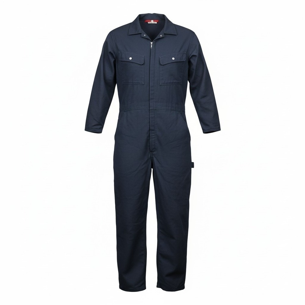 Craftsman Vtg One Piece Black Coveralls Utility Work Overalls Industrial‎ Size L